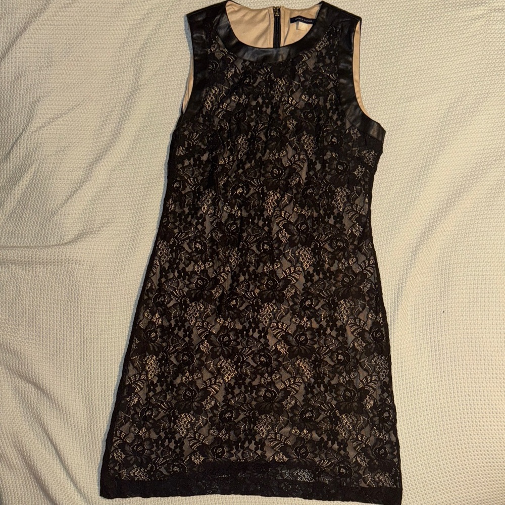 Tommy Hilfiger Elegant Black Lace Sleeveless Dress size 8